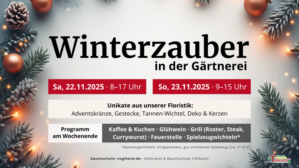 Winterzauber in der Gärtnerei