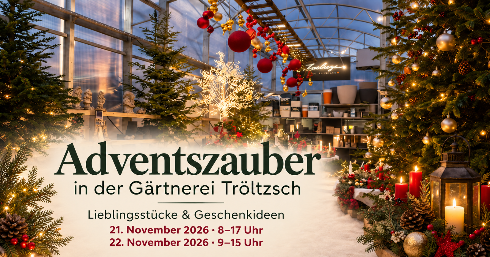 Adventszauber in der Gärtnerei Tröltzsch