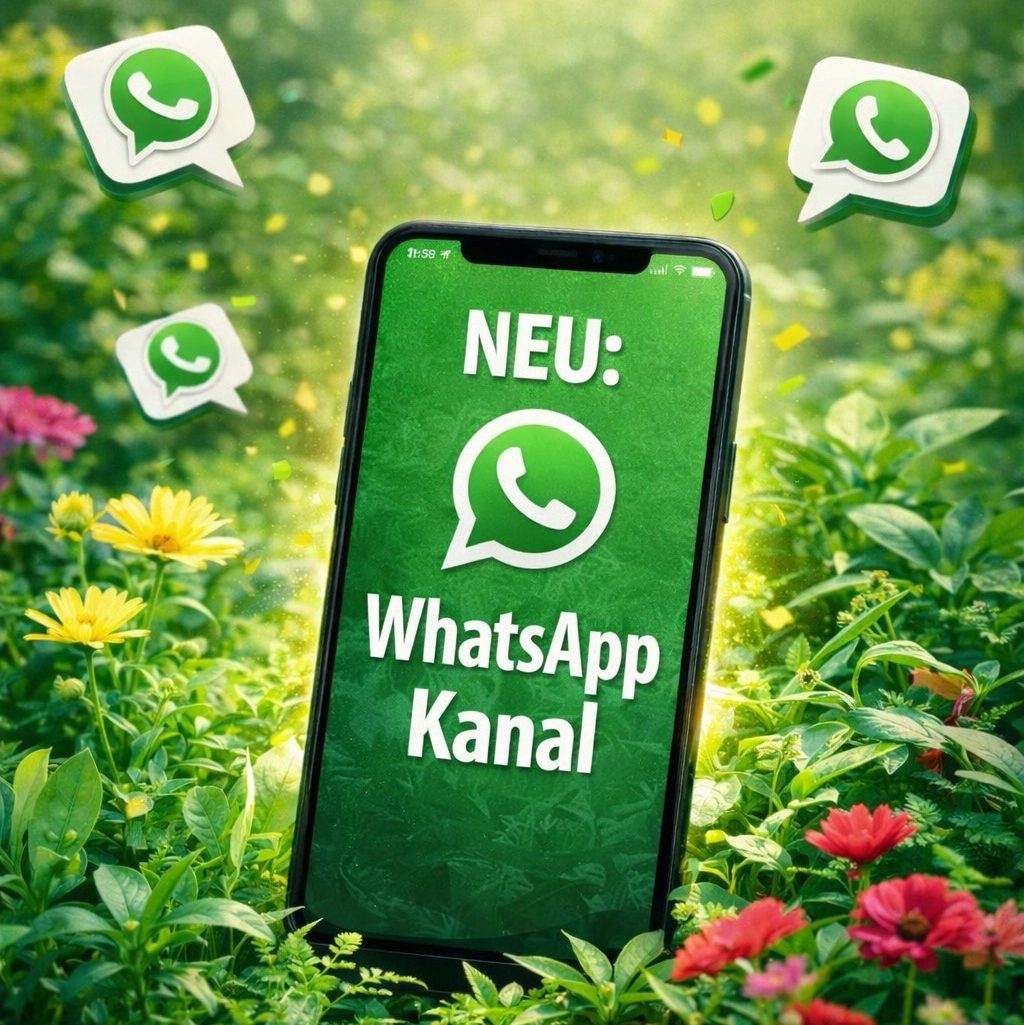 Im WhatsApp Kanal bekommst Du Angebote, neue Pflanzen und Aktionen sofort aufs Handy.