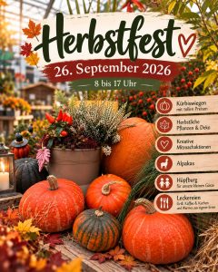 Herbstfest am 26. September 2026