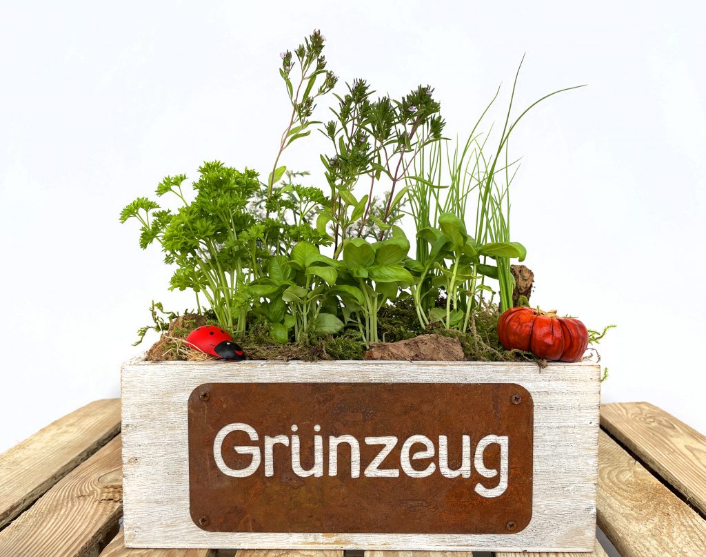 Kräuter Korb Geschenkidee